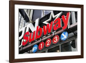 Subway Stations - Manhattan - New York City - United States-Philippe Hugonnard-Framed Photographic Print