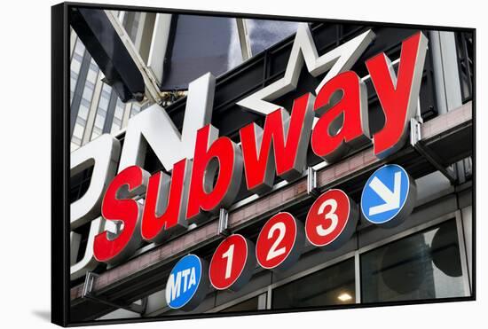 Subway Stations - Manhattan - New York City - United States-Philippe Hugonnard-Framed Stretched Canvas