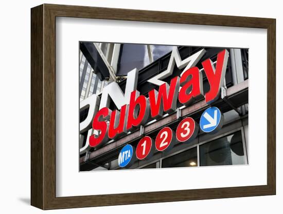 Subway Stations - Manhattan - New York City - United States-Philippe Hugonnard-Framed Photographic Print