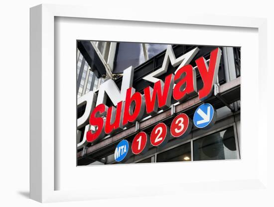 Subway Stations - Manhattan - New York City - United States-Philippe Hugonnard-Framed Photographic Print