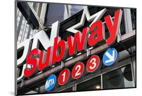 Subway Stations - Manhattan - New York City - United States-Philippe Hugonnard-Mounted Photographic Print