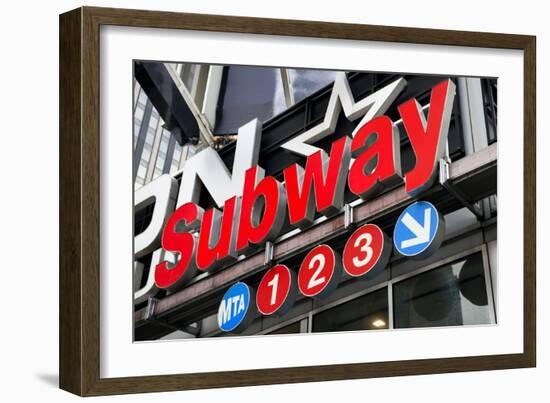 Subway Stations - Manhattan - New York City - United States-Philippe Hugonnard-Framed Photographic Print