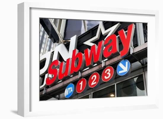 Subway Stations - Manhattan - New York City - United States-Philippe Hugonnard-Framed Photographic Print