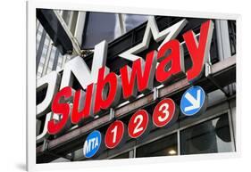 Subway Stations - Manhattan - New York City - United States-Philippe Hugonnard-Framed Photographic Print