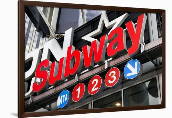 Subway Stations - Manhattan - New York City - United States-Philippe Hugonnard-Framed Photographic Print