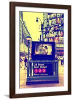 Subway Stations - Manhattan - New York City - United States-Philippe Hugonnard-Framed Photographic Print