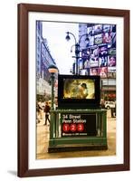 Subway Stations - Manhattan - New York City - United States-Philippe Hugonnard-Framed Photographic Print