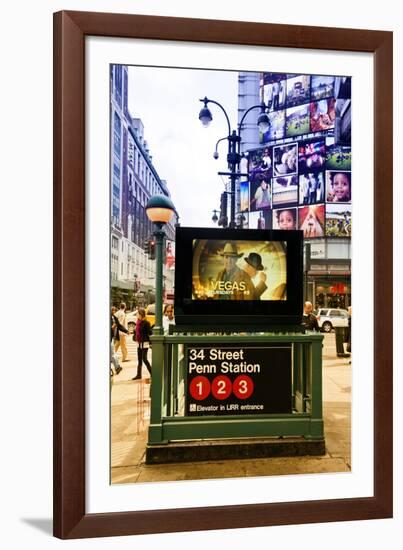 Subway Stations - Manhattan - New York City - United States-Philippe Hugonnard-Framed Photographic Print