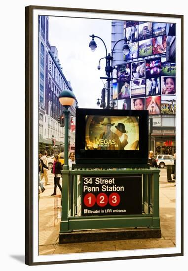 Subway Stations - Manhattan - New York City - United States-Philippe Hugonnard-Framed Premium Photographic Print