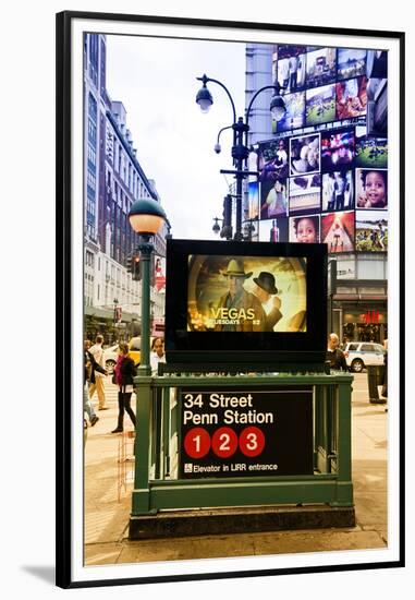 Subway Stations - Manhattan - New York City - United States-Philippe Hugonnard-Framed Premium Photographic Print