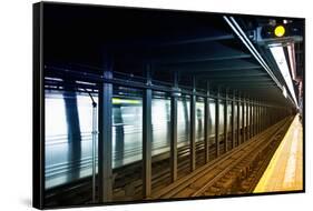 Subway Stations - Manhattan - New York City - United States-Philippe Hugonnard-Framed Stretched Canvas