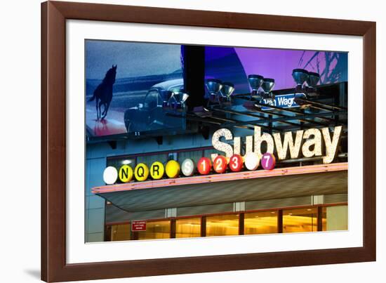 Subway Stations - Manhattan - New York City - United States-Philippe Hugonnard-Framed Photographic Print