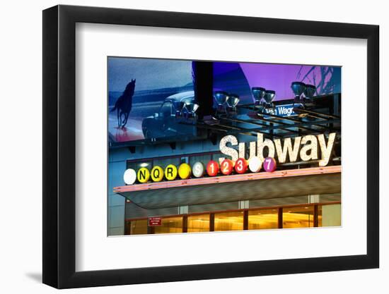 Subway Stations - Manhattan - New York City - United States-Philippe Hugonnard-Framed Photographic Print