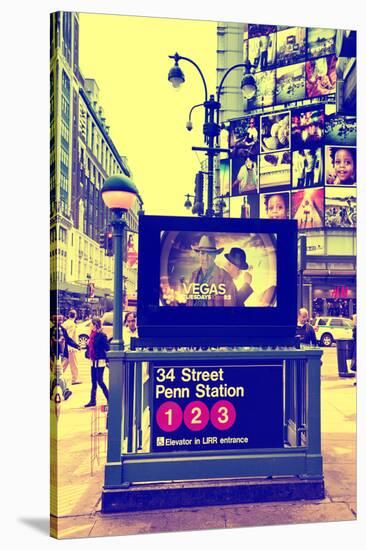 Subway Stations - Manhattan - New York City - United States-Philippe Hugonnard-Stretched Canvas