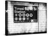 Subway Times Square - 42 Street Station - Subway Sign - Manhattan, New York City, USA-Philippe Hugonnard-Stretched Canvas