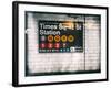 Subway Times Square - 42 Street Station - Subway Sign - Manhattan, New York City, USA-Philippe Hugonnard-Framed Art Print