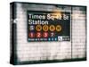 Subway Times Square - 42 Street Station - Subway Sign - Manhattan, New York City, USA-Philippe Hugonnard-Stretched Canvas