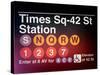 Subway Times Square - 42 Street Station - Subway Sign - Manhattan, New York City, USA-Philippe Hugonnard-Stretched Canvas