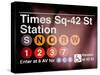 Subway Times Square - 42 Street Station - Subway Sign - Manhattan, New York City, USA-Philippe Hugonnard-Stretched Canvas