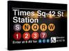 Subway Times Square - 42 Street Station - Subway Sign - Manhattan, New York City, USA-Philippe Hugonnard-Stretched Canvas