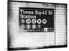 Subway Times Square - 42 Street Station - Subway Sign - Manhattan, New York City, USA-Philippe Hugonnard-Stretched Canvas