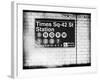 Subway Times Square - 42 Street Station - Subway Sign - Manhattan, New York City, USA-Philippe Hugonnard-Framed Art Print