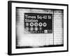 Subway Times Square - 42 Street Station - Subway Sign - Manhattan, New York City, USA-Philippe Hugonnard-Framed Art Print