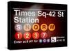 Subway Times Square - 42 Street Station - Subway Sign - Manhattan, New York City, USA-Philippe Hugonnard-Stretched Canvas