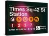 Subway Times Square - 42 Street Station - Subway Sign - Manhattan, New York City, USA-Philippe Hugonnard-Stretched Canvas