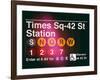 Subway Times Square - 42 Street Station - Subway Sign - Manhattan, New York City, USA-Philippe Hugonnard-Framed Art Print