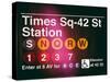 Subway Times Square - 42 Street Station - Subway Sign - Manhattan, New York City, USA-Philippe Hugonnard-Stretched Canvas