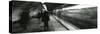 Subway Train Passing through a Subway Station, London, England-null-Stretched Canvas