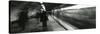 Subway Train Passing through a Subway Station, London, England-null-Stretched Canvas