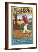 Succeed-null-Framed Art Print