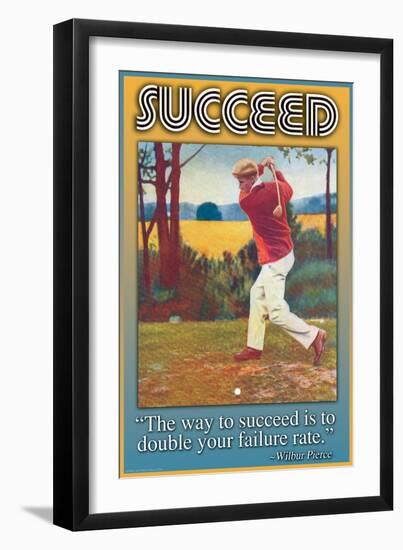 Succeed-null-Framed Art Print