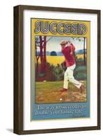 Succeed-null-Framed Art Print