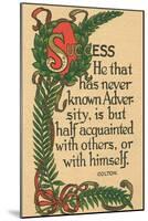 Success, Colton Quote-null-Mounted Art Print