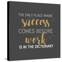 Success Comes Before Work-Bella Dos Santos-Stretched Canvas