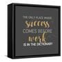 Success Comes Before Work-Bella Dos Santos-Framed Stretched Canvas