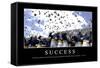 Success: Inspirational Quote and Motivational Poster-null-Framed Stretched Canvas