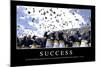 Success: Inspirational Quote and Motivational Poster-null-Mounted Photographic Print