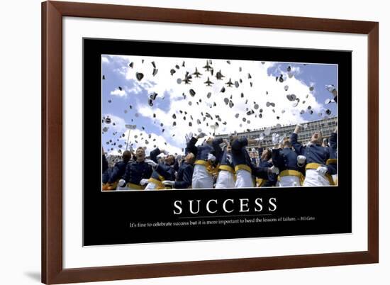 Success: Inspirational Quote and Motivational Poster-null-Framed Photographic Print