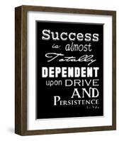 Success is Dependent Upon Drive-Veruca Salt-Framed Art Print