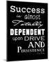 Success is Dependent Upon Drive-Veruca Salt-Mounted Art Print