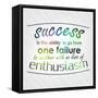 Success is the Ability to Go from One Failure to Another-maxmitzu-Framed Stretched Canvas