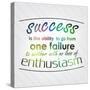 Success is the Ability to Go from One Failure to Another-maxmitzu-Stretched Canvas