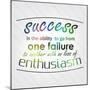 Success is the Ability to Go from One Failure to Another-maxmitzu-Mounted Art Print