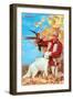 Success, Man with Dead Pheasant and Hunting Dog-null-Framed Art Print