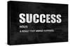 Success on Black-Jamie MacDowell-Stretched Canvas