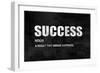 Success on Black-Jamie MacDowell-Framed Art Print